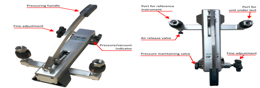 lsp 100p description Leitenberger pneumatic handpump benchtop