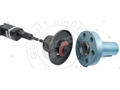 LS pipe ends with lenticular gaskets efco grinding machine
