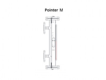 Hadro Magnetic Level Gauge with two or more process connections for mounting on the side, evaporating applications